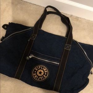 Kipling Duffle Bag Navy Blue